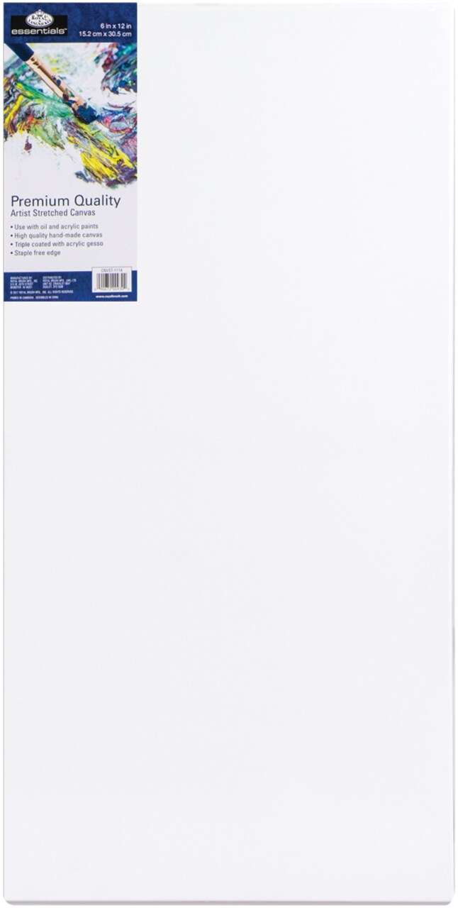 Royal Langnickel essentials(TM) Premium Stretched Canvas-6"x12"